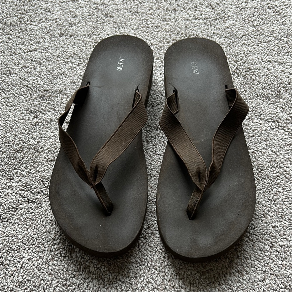 J. Crew Brown Sandals Classic Thong Style